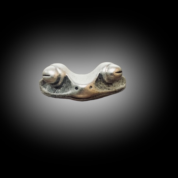 925 Sterling Silver Rustic Fashion Adjustable Frog Ring - Picture 5 of 5